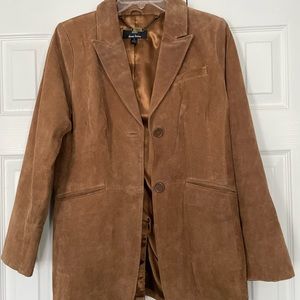 Dennis Basso Suede Leather Jacket/Blazer. Women’s size Small.